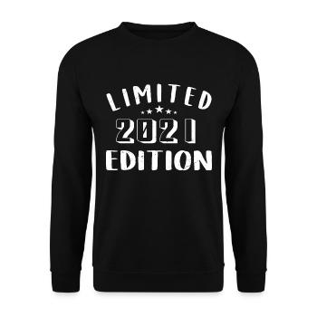 Geburtstag 2021 Limited Edition 2021 geboren sind - Unisex Pullover - Schwarz - Vorne - Alina (178cm) & Michal (187cm)
