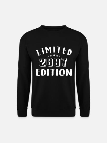 Geburtstag 2007 Limited Edition 2007 geboren sind - Unisex Pullover - Schwarz