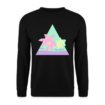 Glitter Hair Flair [Pastel] - Unisex Sweatshirt - black - Front - Alina (178cm) & Michal (187cm)