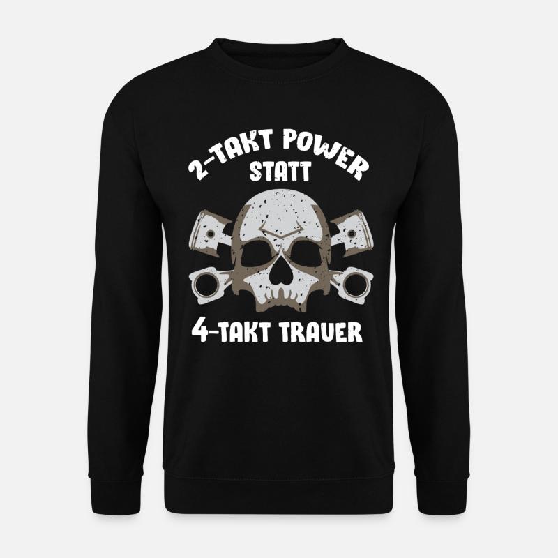 2 Takt Power, Moped , Simmi , 50ccm, DDR S51 - Unisex Pullover - Schwarz