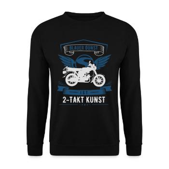 Simson, Simmi S51, Moped 2 Takter, 50ccm, Ossi - Unisex Pullover - Schwarz - Vorne - Alina (178cm) & Michal (187cm)