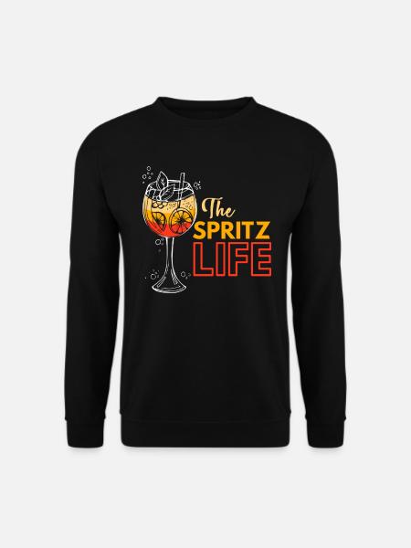 The Spritzlife Italien Urlaub Party Getränk - Unisex Pullover - Schwarz