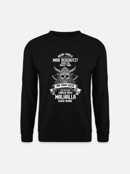 Odin Nordische Mythologie & Wikinger Walhalla - Unisex Pullover - Schwarz