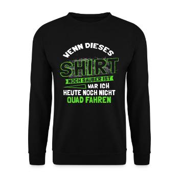 Dictons de motard hors-vélo cadeau quad ATV - Sweat-shirt Unisexe - noir - Devant - Alina (178cm) & Michal (187cm)