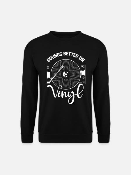 Un son meilleur sur un disque vinyle DJ - Sweat-shirt Unisexe - noir