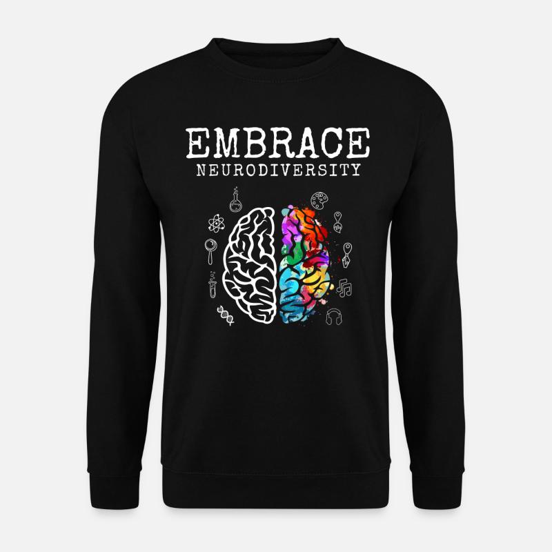 ADHD Autismus ASD Neuro Vielfalt - Unisex Pullover - Schwarz