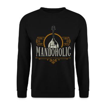 Mandolin Player, Bluegrass Music - Unisex Pullover - Schwarz - Vorne - Alina (178cm) & Michal (187cm)