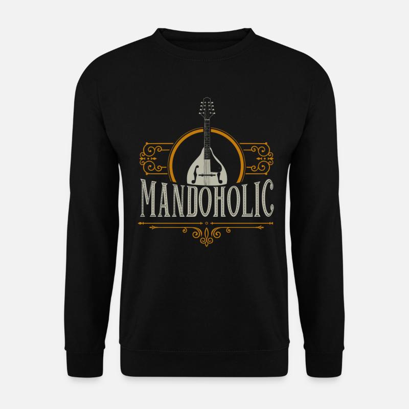 Mandolin Player, Bluegrass Music - Unisex Pullover - Schwarz