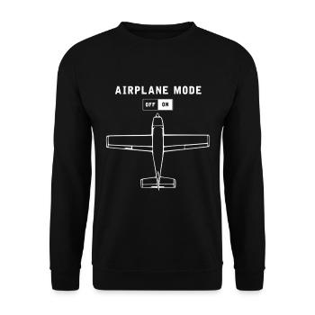 Cessna , C172, Pilot und Captain - Unisex Pullover - Schwarz - Vorne - Alina (178cm) & Michal (187cm)