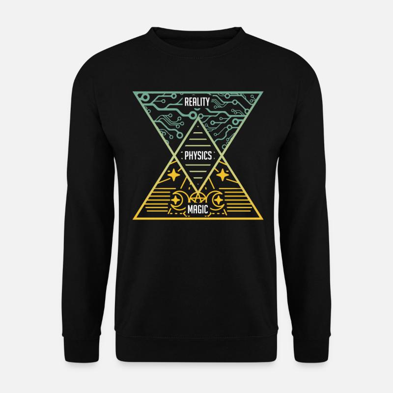 Physik , Magie und Realität, Physiker Geschenk - Unisex Pullover - Schwarz