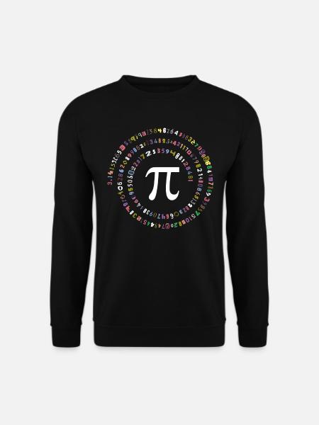 PI 3.14 Math gift for nerds. Pi days - Unisex Sweatshirt - black