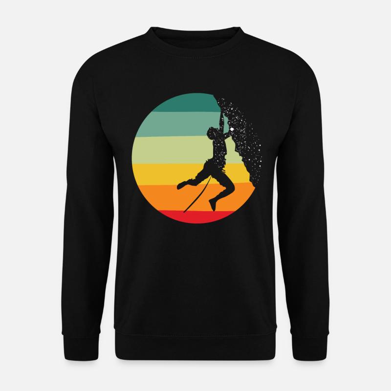 Rock climbing, climbing, Rocks - Unisex Sweatshirt - black