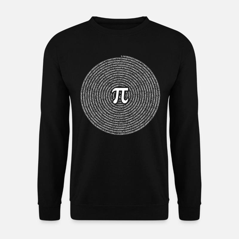 Mathematics Pi 3,145 Spiral - Unisex Sweatshirt - black