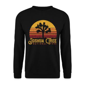 Joshua Tree National Park California US Park - Unisex Sweatshirt - black - Front - Alina (178cm) & Michal (187cm)