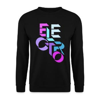 Electro Muisk, DJ, House Elektro Charts - Unisex Pullover - Schwarz - Vorne - Alina (178cm) & Michal (187cm)