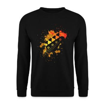 Idée cadeau bassiste bassiste bassiste - Sweat-shirt Unisexe - noir - Devant - Alina (178cm) & Michal (187cm)