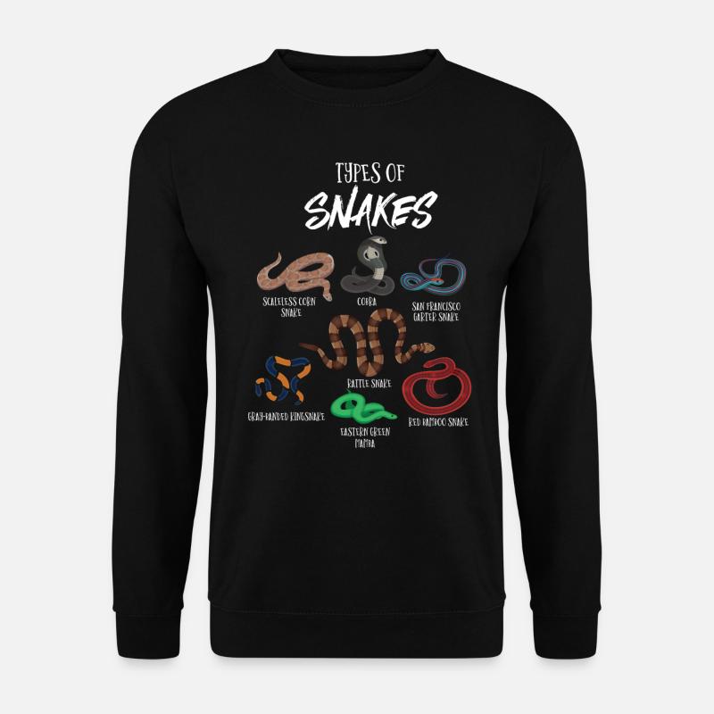 Types de serpents, Serpent, Types de serpents, Cobra - Sweat-shirt Unisexe - noir