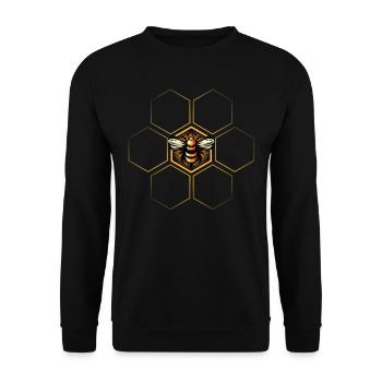 Cadeau d’apiculteur, d’apiculteur et d’apiculteurs - Sweat-shirt Unisexe - noir - Devant - Alina (178cm) & Michal (187cm)