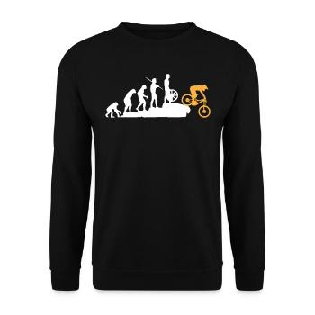 Evolution du VTT, VTT VTT - Sweat-shirt Unisexe - noir - Devant - Alina (178cm) & Michal (187cm)