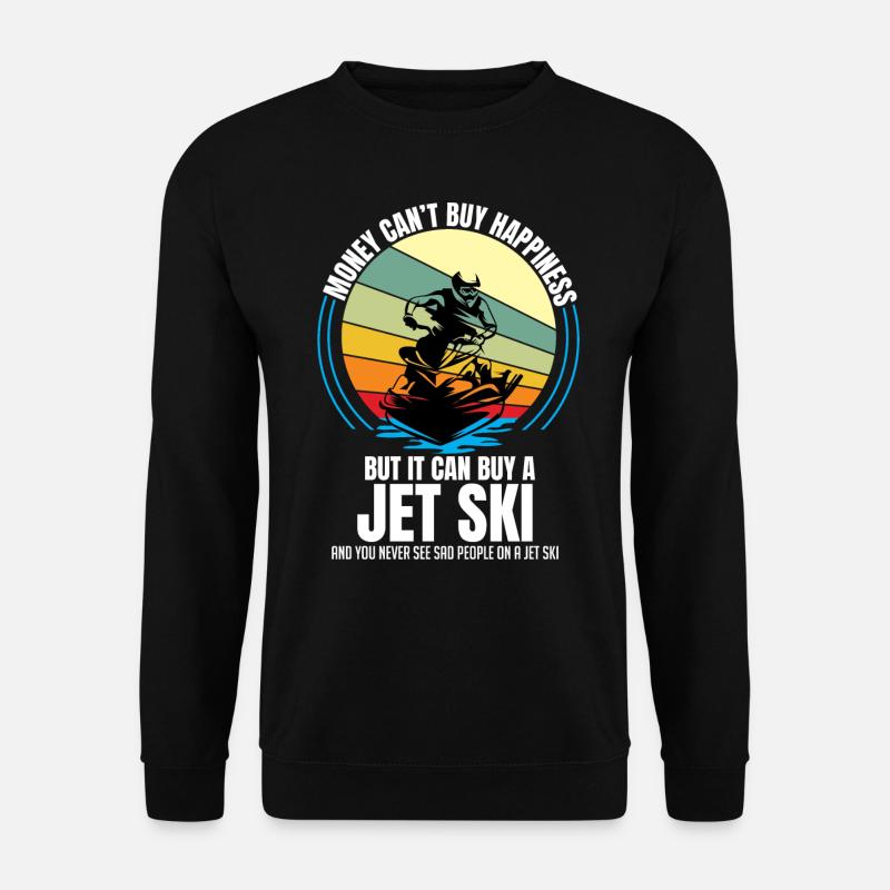 JetSki Fahrer, Lustiges Jetski Wassersport - Unisex Pullover - Schwarz