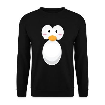 Costume de pingouin, pingouins, pingouins - Sweat-shirt Unisexe - noir - Devant - Alina (178cm) & Michal (187cm)