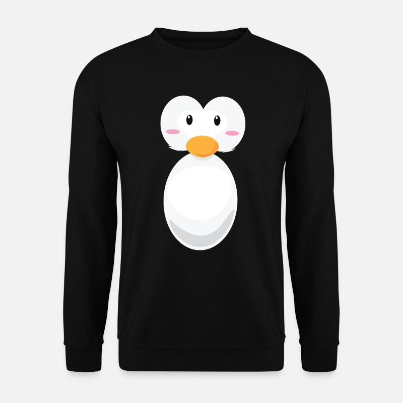 Pinguin Kostüm, Pinguine, süsser Pinguin - Unisex Pullover - Schwarz