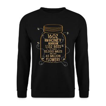 Beekeepers, Beekeeping, Beekeeping, Honey - Unisex Sweatshirt - black - Front - Alina (178cm) & Michal (187cm)