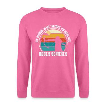 Bogenschießen, Archery, Langbogen, Compound - Unisex Pullover - Pink - Vorne