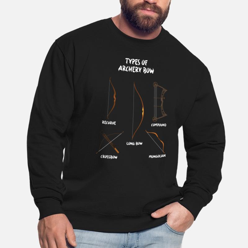 Types d’arcs, arcs longs, tir à l’arc Sweat-shirt Unisexe