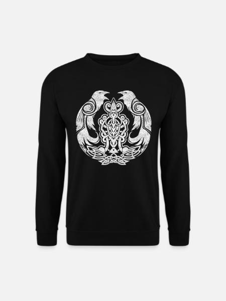 Viking Celtic Huginn - Unisex Sweatshirt - black