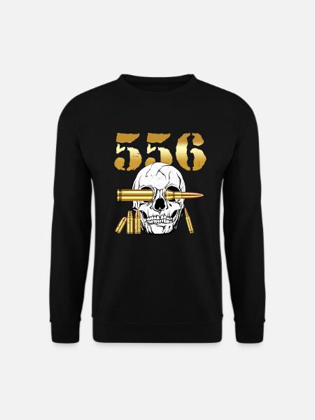 556 AR15 Weapon Lover Ammunition - Unisex Sweatshirt - black