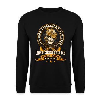 Musik Konzerte, Coole Bands, Live Konzerte Gitarre - Unisex Pullover - Schwarz - Vorne - Alina (178cm) & Michal (187cm)