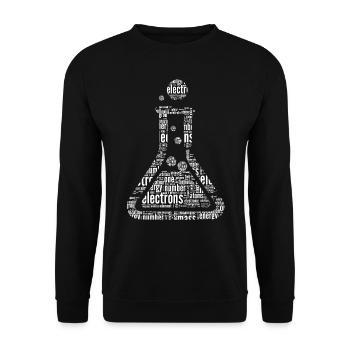 Geschenk Für Physik- Und Chemielehrer - Unisex Pullover - Schwarz - Vorne - Alina (178cm) & Michal (187cm)