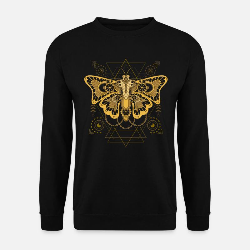 Steampunk Butterfly - Unisex Sweatshirt - black