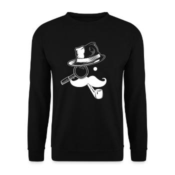 Detective, Children, - Unisex Sweatshirt - black - Front - Alina (178cm) & Michal (187cm)