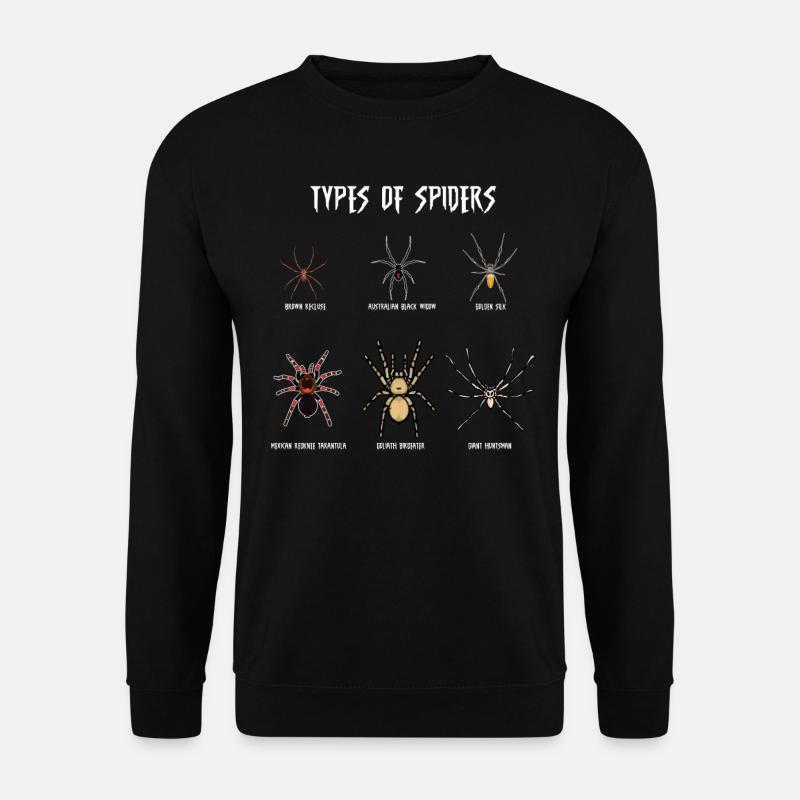 Espèces d’araignées, araignées - Sweat-shirt Unisexe - noir