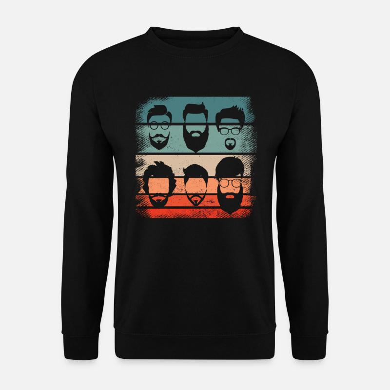 Beard Facts, Bearded Men, Beard, - Unisex Sweatshirt - black