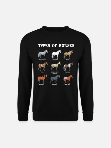 Arten Von Pferden, Pferd, Araber - Unisex Pullover - Schwarz