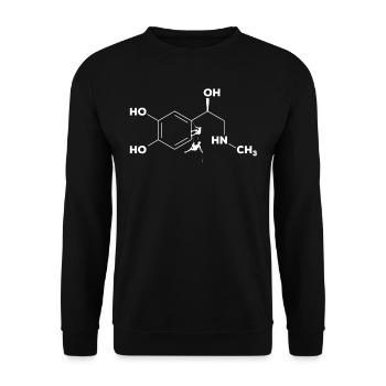 Klettern Adrenalin, Kletterer, Klettern - Unisex Pullover - Schwarz - Vorne - Alina (178cm) & Michal (187cm)