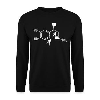Klettern Adrenalin, Kletterer, Klettern - Unisex Pullover - Schwarz - Vorne - Alina (178cm) & Michal (187cm)