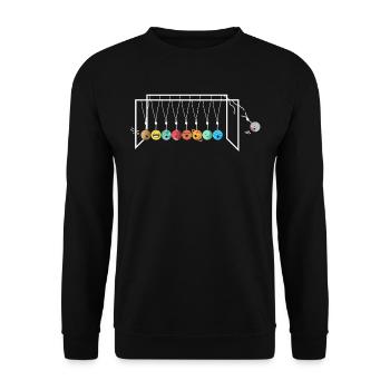 Solar system, planets, universe, astrology - Unisex Sweatshirt - black - Front - Alina (178cm) & Michal (187cm)