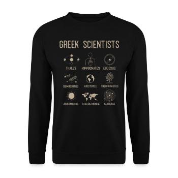 Grecs, grecs - Sweat-shirt Unisexe - noir - Devant - Alina (178cm) & Michal (187cm)