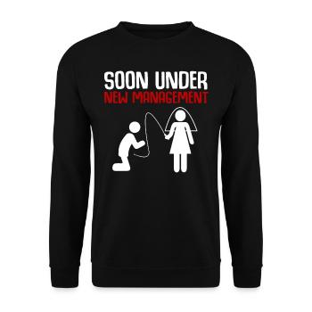 La fête de La Béatille, Bientôt Au-dessous de la nouvelle - Sweat-shirt Unisexe - noir - Devant - Alina (178cm) & Michal (187cm)