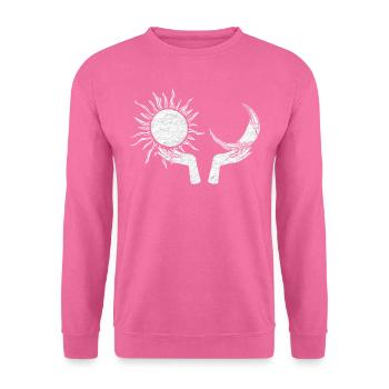 Yoga Ying Yang Moon and Sun, Tree of Life - Unisex Sweatshirt - pink - Front