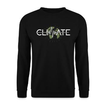 Climate Heartbeat, Climate, Earth Day - Unisex Sweatshirt - black - Front - Alina (178cm) & Michal (187cm)