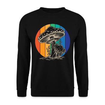 Pilz Pilz Retro - Unisex Pullover - Schwarz - Vorne - Alina (178cm) & Michal (187cm)