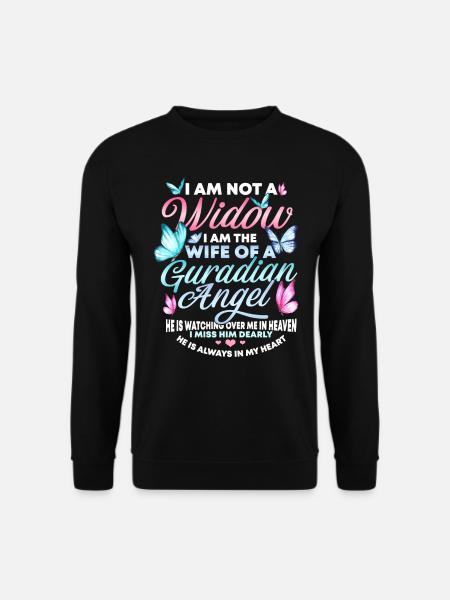 Witwe Eines Schönen Mannes, Trauer, - Unisex Pullover - Schwarz