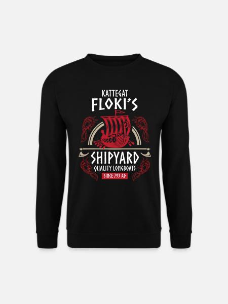 Viking, Kattegat Flokis Werft - Unisex Pullover - Schwarz