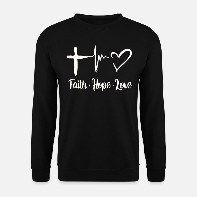 Bibelvers, Christlicher Gott, Gebetspsalm - Unisex Pullover - Schwarz