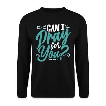 Verse biblique, Dieu chrétien, prière - Sweat-shirt Unisexe - noir - Devant - Alina (178cm) & Michal (187cm)